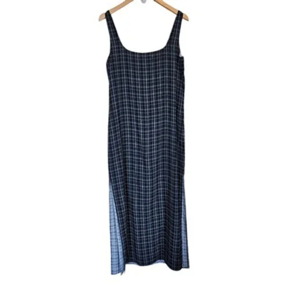 Anne Klein A Line Maxi Reversible Dress Women's 10 Vintage Teacher Academia - Picture 3 of 10